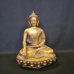 Bronzen Beeld – Boeddha in Bhumisparsha Mudra, Ophalen of Verzenden, Zo goed als nieuw