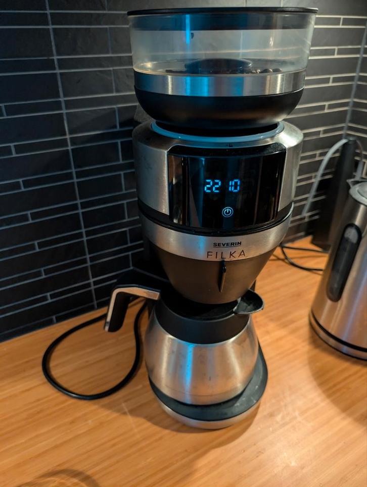 Severin Filka Koffiemachine - Zo goed als nieuw!, Witgoed en Apparatuur, Koffiezetapparaten, Zo goed als nieuw, Koffiebonen, Koffiemachine