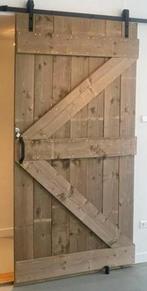 Houten Schuifdeur Barn Stijl /  Barndoor, Ophalen, Binnendeur, Nieuw, Schuifdeur