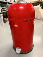 Wesco Kickmaster 33L Prullenbak rood, Huis en Inrichting, Woonaccessoires | Prullenbakken, Ophalen, Gebruikt, Met pedaal, 50 tot 75 cm