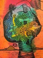 Complete serie 12 zeefdrukken Corneille Land in Litho’s, Ophalen