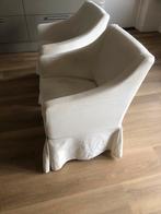 Fauteuls 4 stuks, Huis en Inrichting, Stoelen, Gebruikt, Wit, Ophalen of Verzenden, Vier