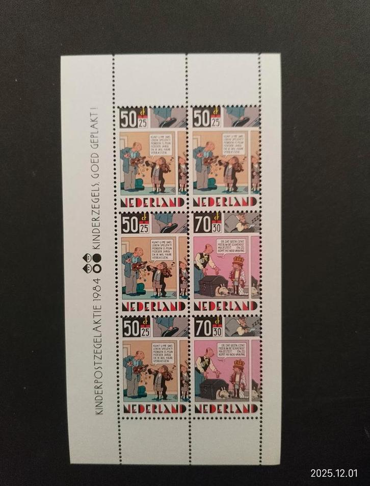 Nederland Kinderpostzegels 1984 - Blok van 8, Postzegels en Munten, Postzegels | Nederland, Postfris, Na 1940, Ophalen of Verzenden