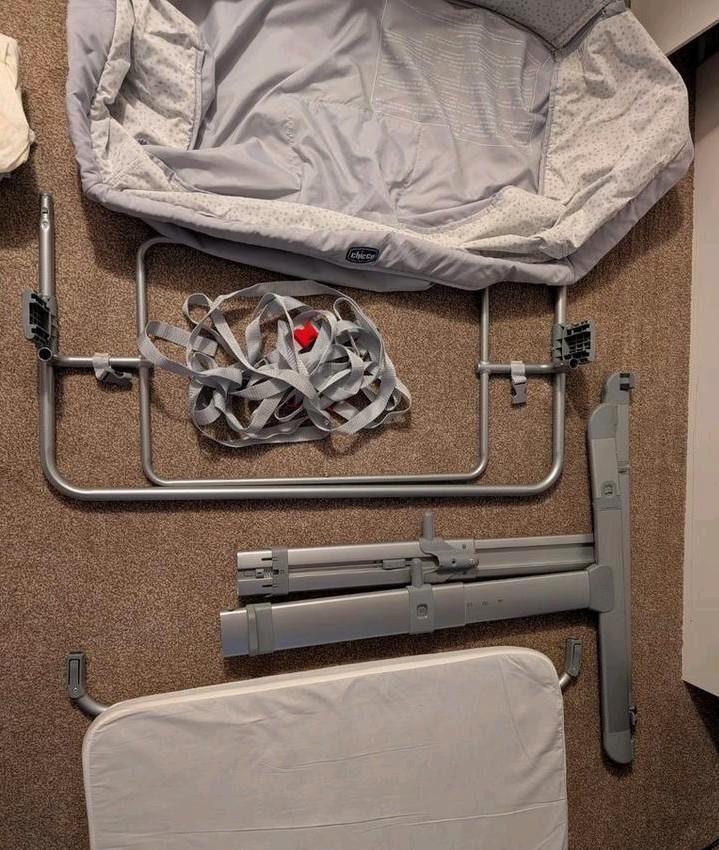 Chicco next to me co-sleeper en toebehoren, Kinderen en Baby's, Babywiegjes en Ledikanten, Zo goed als nieuw, Wieg, Ophalen