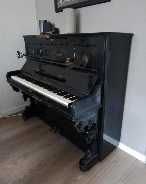 Piano Irmler zwart, Muziek en Instrumenten, Piano's, Gebruikt, Zwart, Ophalen