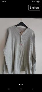 vintage Levi's "Gold Miner" Henley shirt, Maat 42/44 (L), Ophalen of Verzenden, Lange mouw, Grijs