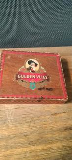Gulden Vlies Tilburg houten sigarenkistje, Ophalen of Verzenden, Zo goed als nieuw, Tabaksdoos of Verpakking