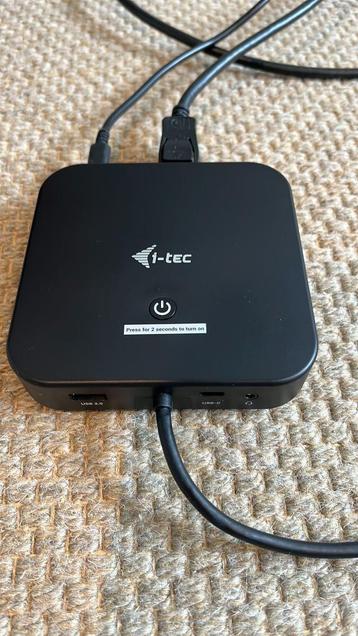 Te Koop I-tec 100w USBC dock voor thuiswerkplek beschikbaar voor biedingen