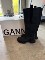 Ganni Laarzen - Stoer & Stijlvol, Ophalen of Verzenden, Zo goed als nieuw, Zwart, Hoge laarzen