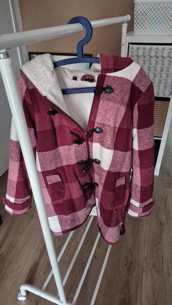 Paars/Rode Zwangerschaps Draagjas Maat 42, Kleding | Dames, Positiekleding, Zo goed als nieuw, Maat 42/44 (L), Paars, Ophalen of Verzenden