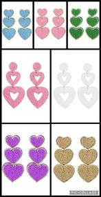 Hartjes oorbellen!, Sieraden, Tassen en Uiterlijk, Oorbellen, Hangers, Overige kleuren, Nieuw, Ophalen of Verzenden