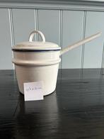 Emaille steelpan met deksel, Ophalen of Verzenden