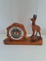 Houten Weerbarometer Thermometer - Jaren 50, Antiek en Kunst, Ophalen of Verzenden
