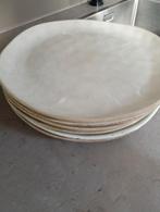 Servies earth., Ophalen of Verzenden, Gebruikt, Rond, Hout