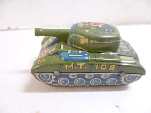 Sherman Tank Japans blik 50er jaren vliegwiel 7cm modelauto, Hobby en Vrije tijd, Modelauto's | Overige schalen, Gebruikt, Overige typen