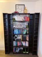 4 IKEA Billy Boekenkasten Zwartbruin Eiken, Ophalen, Met plank(en), Gebruikt, 200 cm of meer