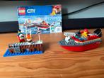 LEGO brandweer boot, brand aan de kade politie jetski, Ophalen of Verzenden, Zo goed als nieuw, Complete set, Lego