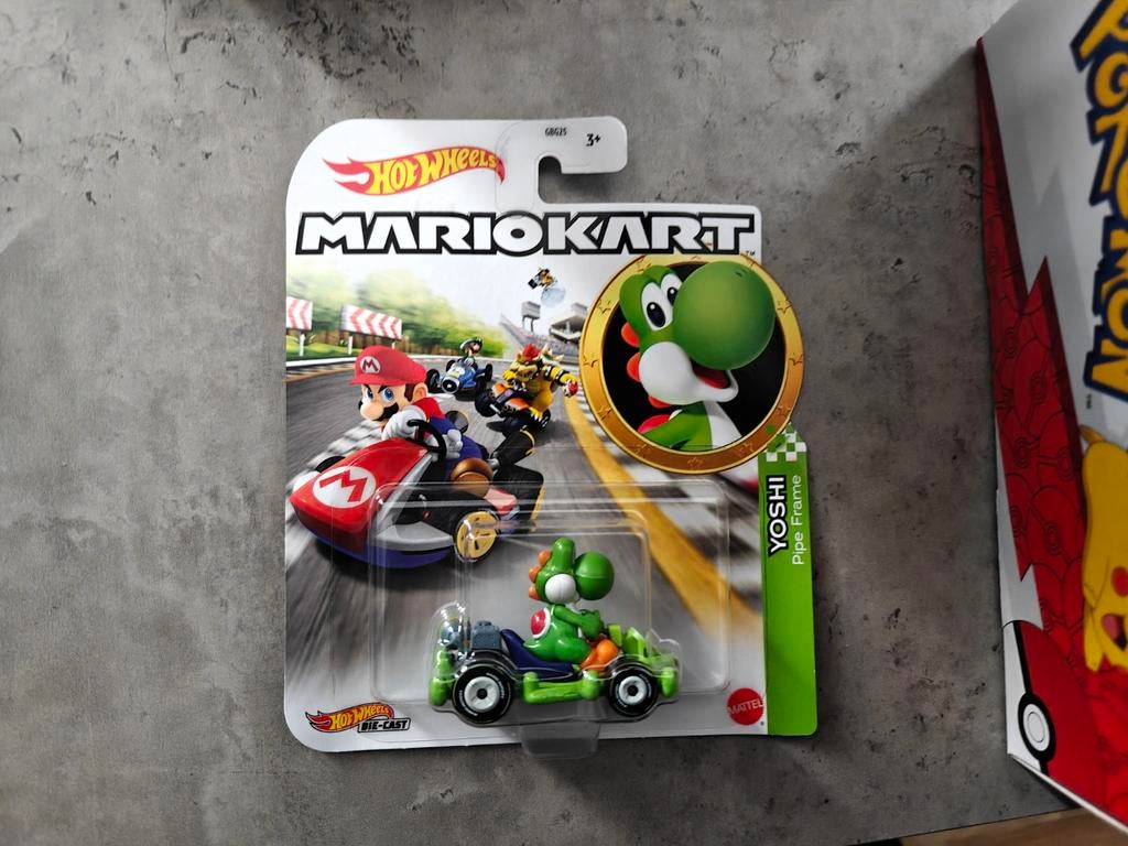 Hot Wheels Mario Kart - Yoshi Pipe Frame, Ophalen of Verzenden, Nieuw, Handmatig, Hot Wheels