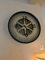 Industriële Wandklok met Tandwielen, Huis en Inrichting, Ophalen, Gebruikt, Analoog, Wandklok