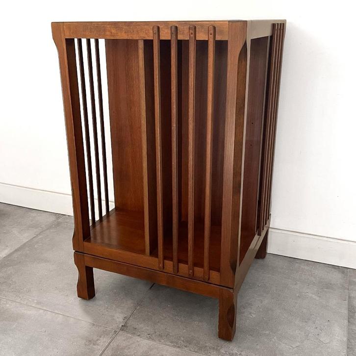 Houten boekenkast, boekenmolen, kastje, Huis en Inrichting, Kasten | Boekenkasten, Gebruikt, 50 tot 100 cm, Minder dan 100 cm