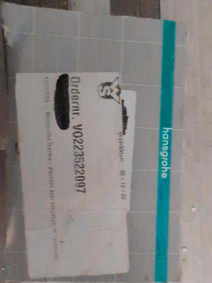 Thermo Element Omgekeerde Watertoevoer - Hansgrohe, Doe-het-zelf en Verbouw, Sanitair, Ophalen of Verzenden