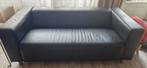 Zwart leren Ikea bank, Ophalen, 150 tot 200 cm, Driepersoons, Zo goed als nieuw
