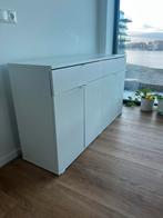 Witte IKEA VIHALS buffetkast, Huis en Inrichting, Ophalen, Gebruikt, 100 tot 150 cm, Scandinavian