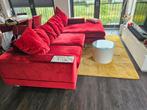 Loods 5 lounge bank rood fluweel, Ophalen of Verzenden, Zo goed als nieuw