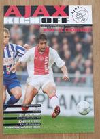 Programma boekje Ajax FC Groningen 2001-2002, Ophalen of Verzenden, Zo goed als nieuw, Ajax