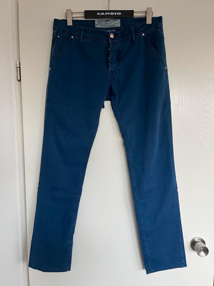 Jacob Cohen broek/ herenbroek, style 613, maat 35, Kleding | Heren, Broeken en Pantalons, Zo goed als nieuw, Maat 52/54 (L), Blauw