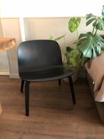 Design lounge stoel muuto visu, Huis en Inrichting, Stoelen, Ophalen, Gebruikt, Zwart, Eén