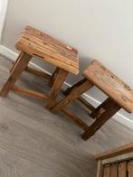 Teakhouten Krukjes - Set van 2, Ophalen, Gebruikt, Hout