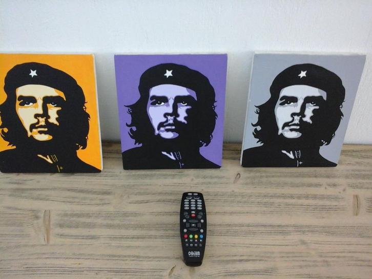 portret schilderij che guevara, Antiek en Kunst, Kunst | Schilderijen | Modern, Ophalen of Verzenden