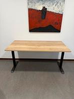 euroseats bureau 160x80 eiken blad. Zwart frame., Huis en Inrichting, Bureaus, Ophalen, Zo goed als nieuw