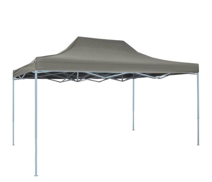 Tent pop-up inklapbaar 3x4,5 m antraciet, nieuw, Tuin en Terras, Partytenten, Zo goed als nieuw, Partytent, Minder dan 5 meter