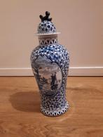 Oude Delfts Blauw pot met deksel, Ophalen of Verzenden