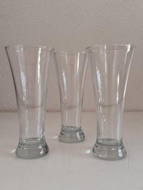 Bierglazen Taps Toelopend - Set van 3, Huis en Inrichting, Woonaccessoires | Vazen, Zo goed als nieuw, Overige kleuren, Minder dan 50 cm