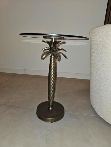 Goossens Palm Bijzettafel - Goud/Zwart beschikbaar voor biedingen