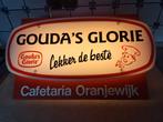 Lichtbak reclame, Cafetaria, Gouda's Glorie,, Ophalen of Verzenden, Gebruikt, Lichtbak of (neon) lamp
