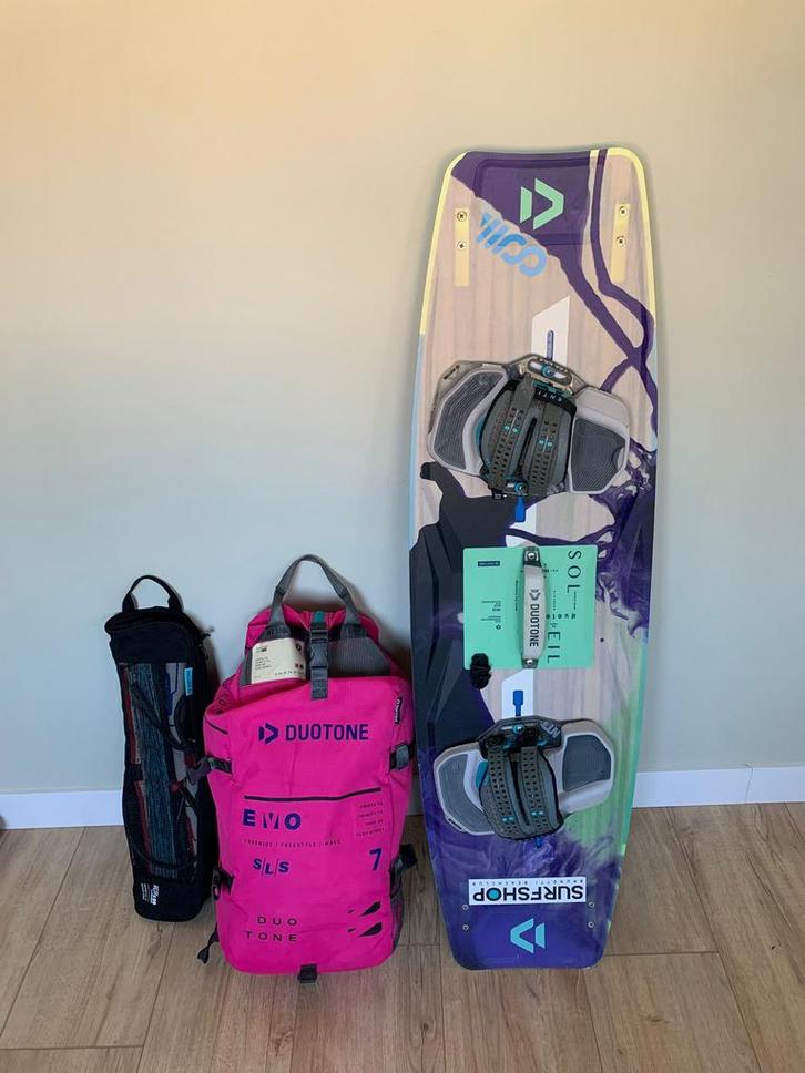 Duotone Kite set 2025, Watersport en Boten, Kitesurfen, Zo goed als nieuw, 7 m², Geen board, Ophalen of Verzenden