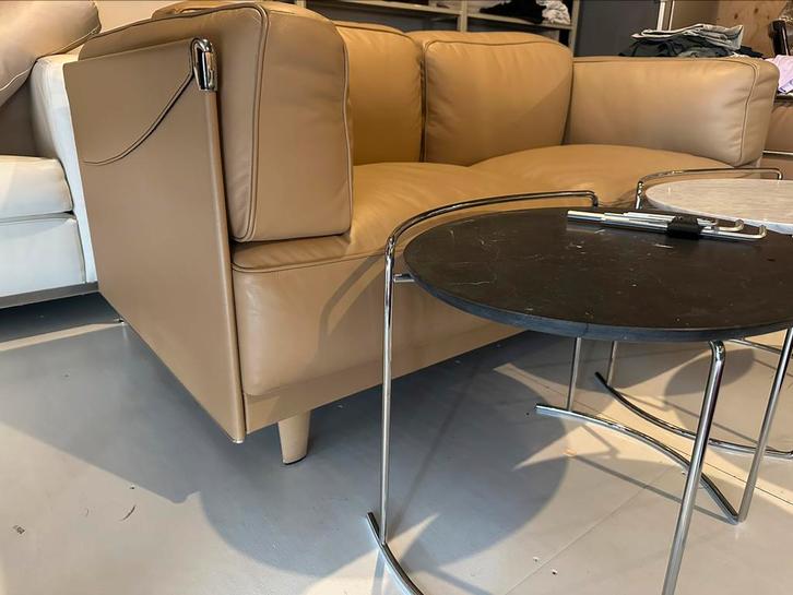 Mooiste poltrona frau twice in beige/cognac kleur zgan., Huis en Inrichting, Banken | Bankstellen, Zo goed als nieuw, Vierpersoons of meer