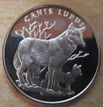 WWF, Canis Lupus - puur zilver - nice price, Postzegels en Munten, Zilver, Ophalen of Verzenden, Losse munt, Overige landen