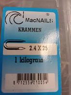 KRAMMEN GEGALVANISEERD 2.4X25 en 4x40 MM ( a 1 KG ), Ophalen of Verzenden, Nieuw, Overige typen