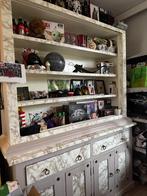 Buffet kast, Ophalen, Gebruikt, Wit met marmer, 200 cm of meer