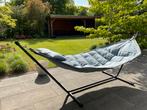 Headdemock-fatboy hangmat steelblue, Tuin en Terras, Hangmatten, Ophalen, Meerpersoons, Zo goed als nieuw, Met standaard