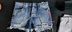 korte broek Denim, maat S, als nieuw, met rode veter, Ophalen of Verzenden, Zo goed als nieuw, Blauw, W27 (confectie 34) of kleiner
