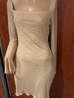 OUI jurk met strass maat m origineel ZGAN, Beige, Ophalen of Verzenden, Zo goed als nieuw, Boven de knie
