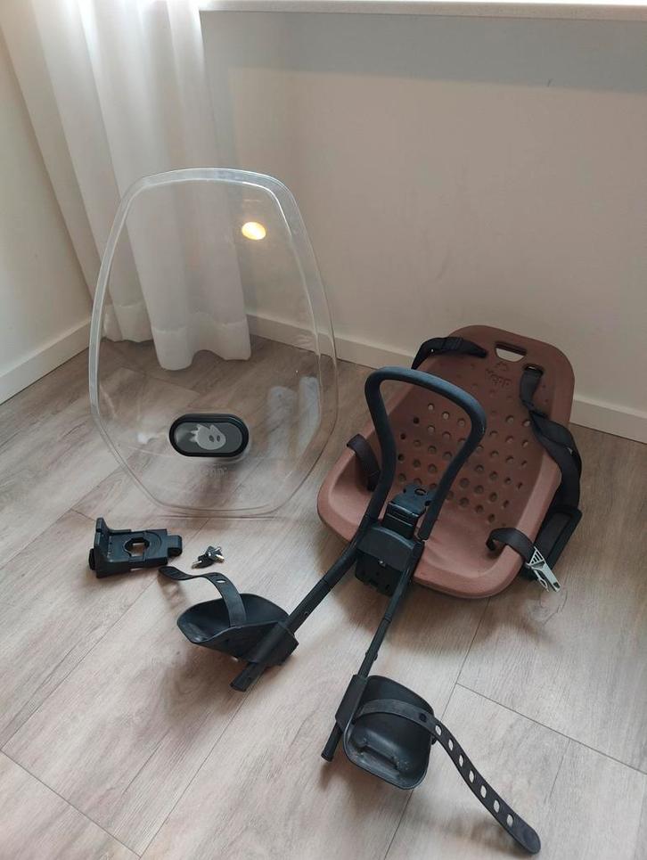 Yepp Fietsstoeltje Voorop met Windscherm, Fietsen en Brommers, Fietsaccessoires | Fietsstoeltjes, Gebruikt, Voorzitje, 9 t/m 18 kg