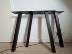 Eettafel poten zwart staal (WOOOD), Huis en Inrichting, Ophalen, 50 tot 100 cm, Rond, 50 tot 100 cm