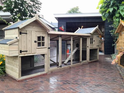 Kippenhokken met 1 of 2 nachthokken elke lengte leverbaar, Dieren en Toebehoren, Pluimvee | Toebehoren, Ophalen of Verzenden
